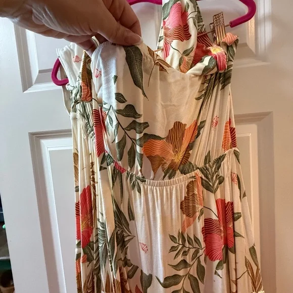 Lane Bryant Multicolor Floral Halter Maxi Dress - Picture 3 of 6